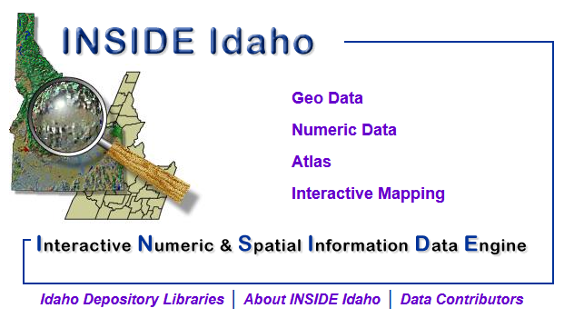 A screen shot of INSIDE Idaho's first website